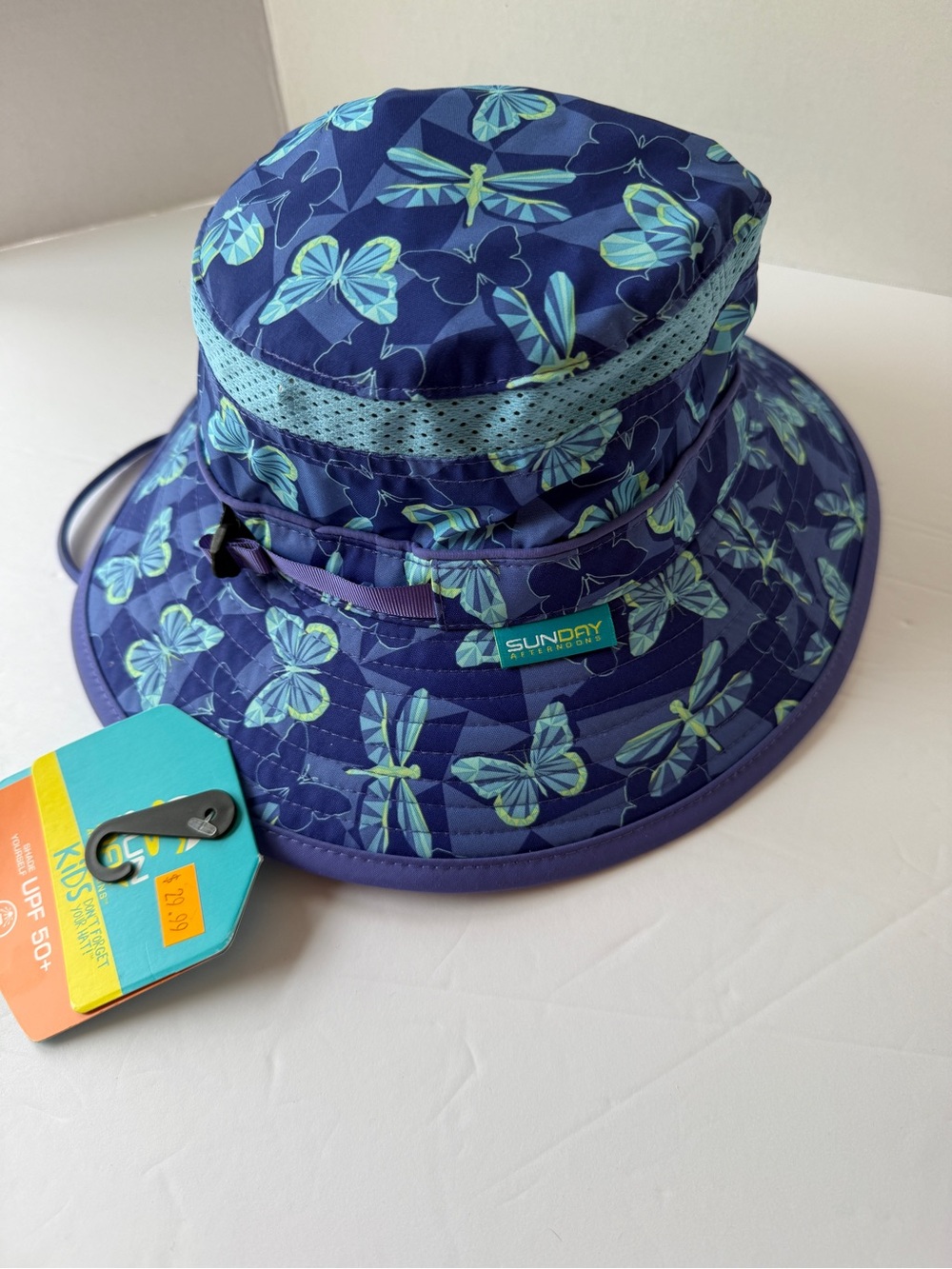 Sunday Afternoons Kids Navy/Purple/Teal Butterfly Sun Bucket Hat